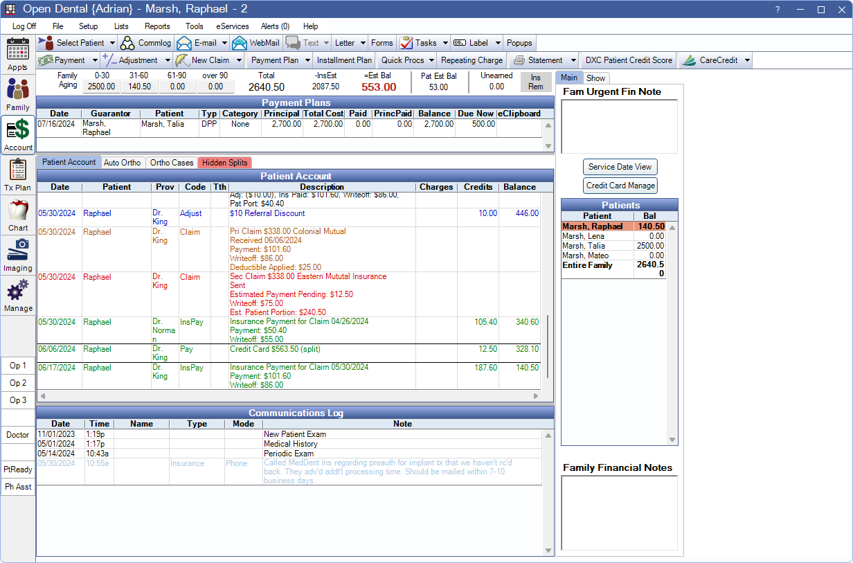 Open Dental Software - Insurance Refunds