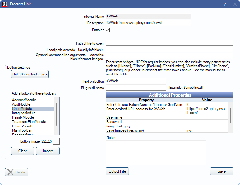 Apteryx XVWeb Bridge - Open Dental Software