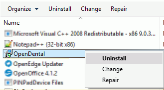 remove open software updater