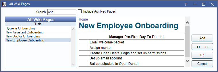 Open Dental Software Wiki Edit