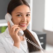 Customer calling on phone